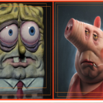Personagens animados em versao 3D assustadora do artista brasileiro Yan Blanco CAPA