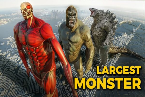 Amir Kedir compara os tamanhos de monstros famosos de filmes televisao e videogames
