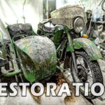Reformando motocicleta abandonada