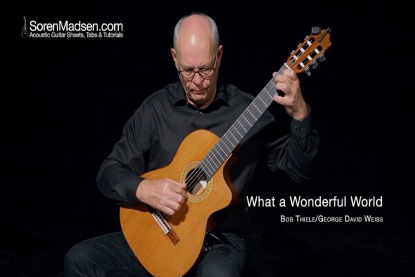 Cover acustico de guitarra de What a Wonderful World