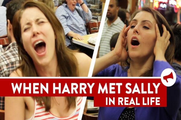 Cena de orgasmo falso de Sally de When Harry Met Sally recriada na vida real com 20 mulheres por Improv Everywhere