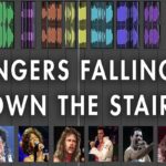 Música de cantores caindo de uma escada
